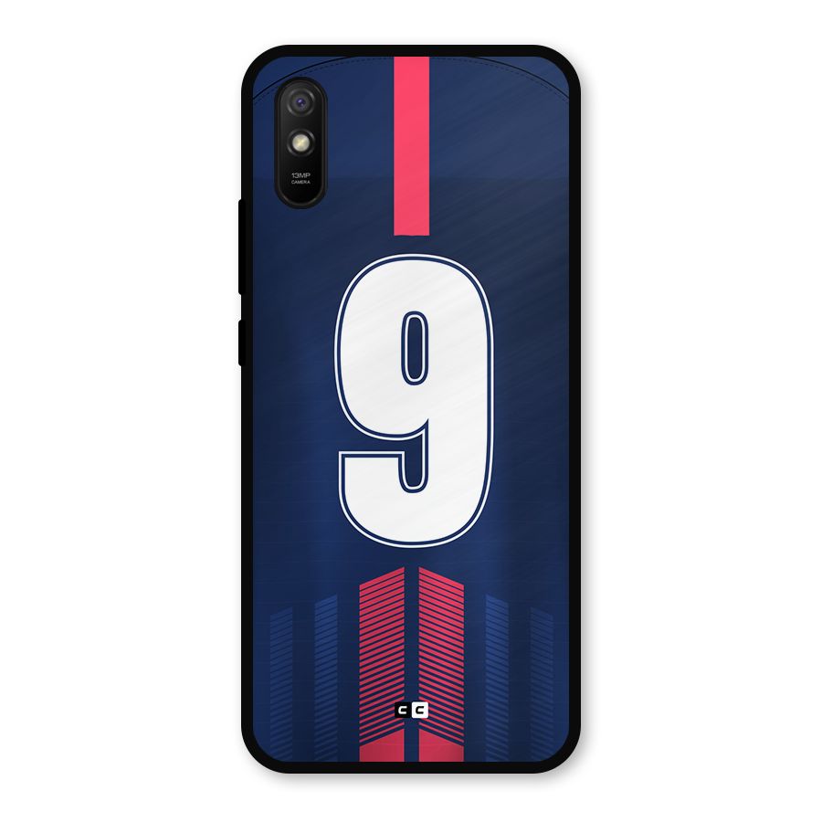 Jersy No 9 Metal Back Case for Redmi 9i