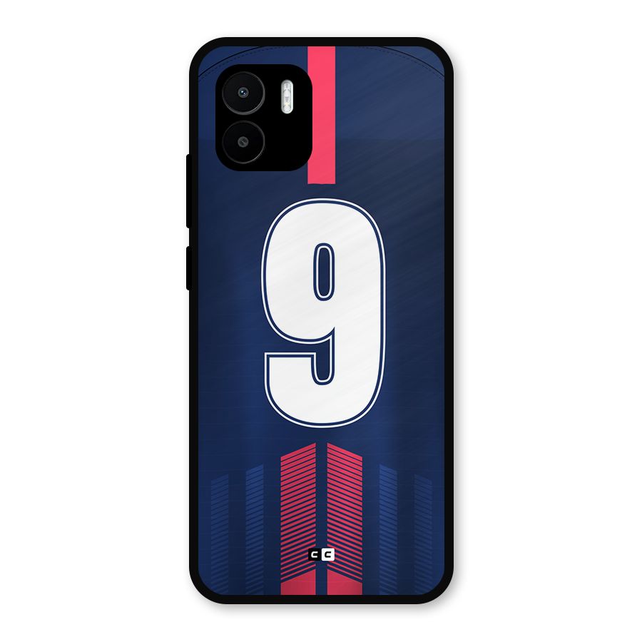 Jersy No 9 Metal Back Case for Redmi A2