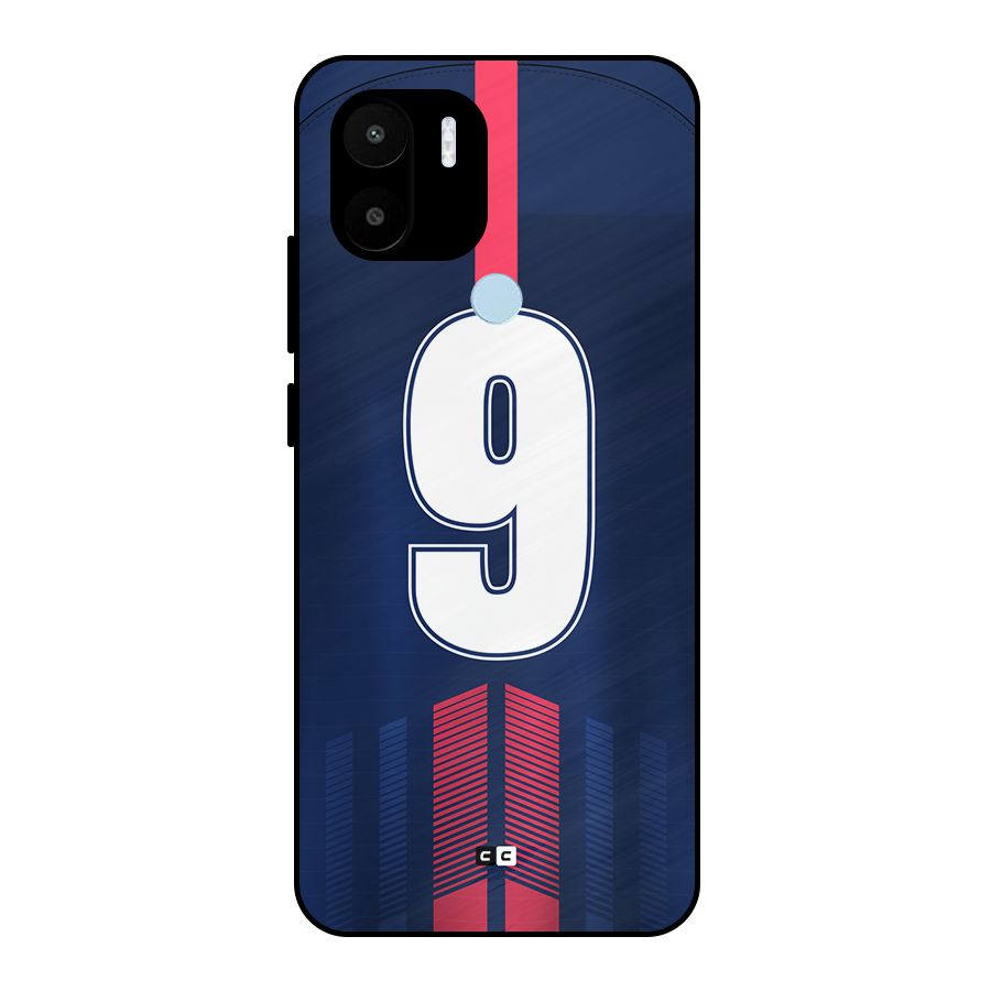 Jersy No 9 Metal Back Case for Redmi A2 Plus