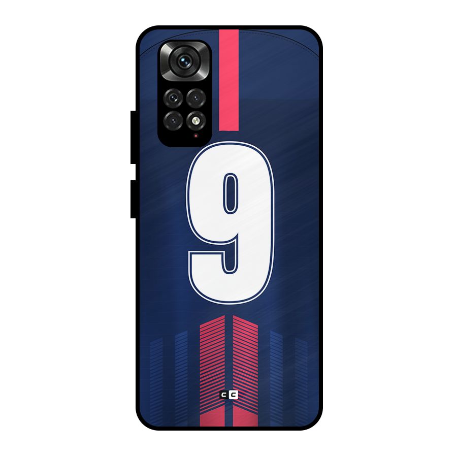Jersy No 9 Metal Back Case for Redmi Note 11 Pro