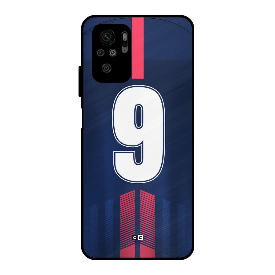 Jersy No 9 Metal Back Case for Redmi Note 11 SE