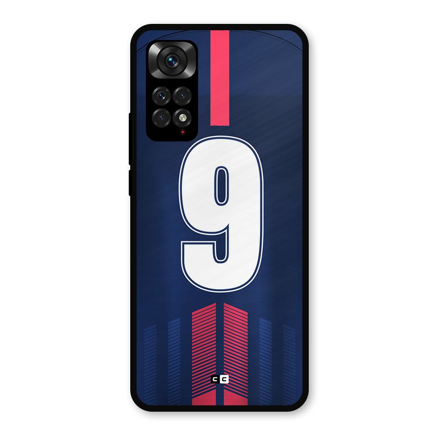 Jersy No 9 Metal Back Case for Redmi Note 11s