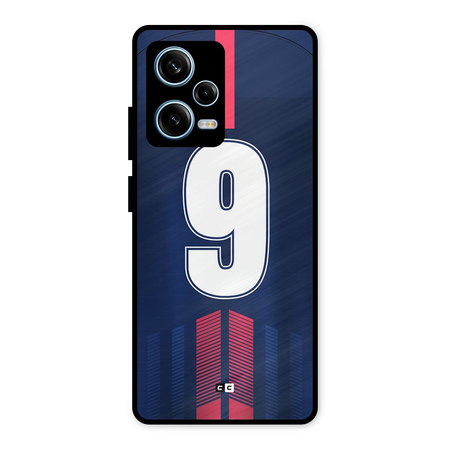 Jersy No 9 Metal Back Case for Redmi Note 12 Pro