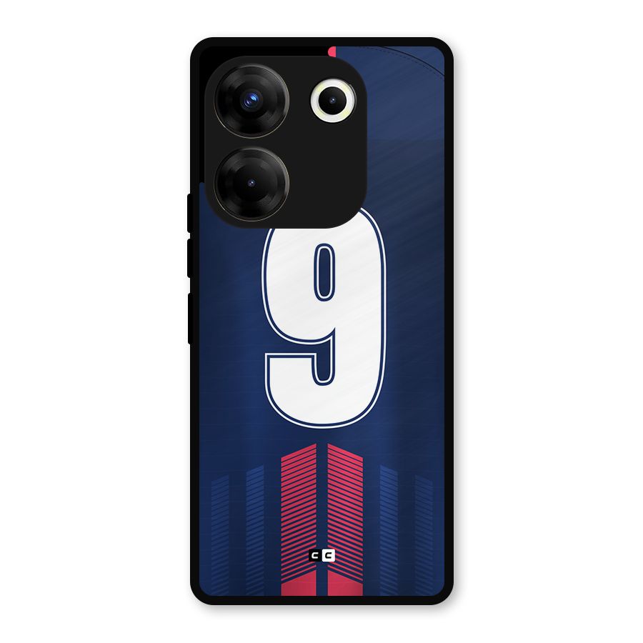Jersy No 9 Metal Back Case for Tecno Camon 20 Pro