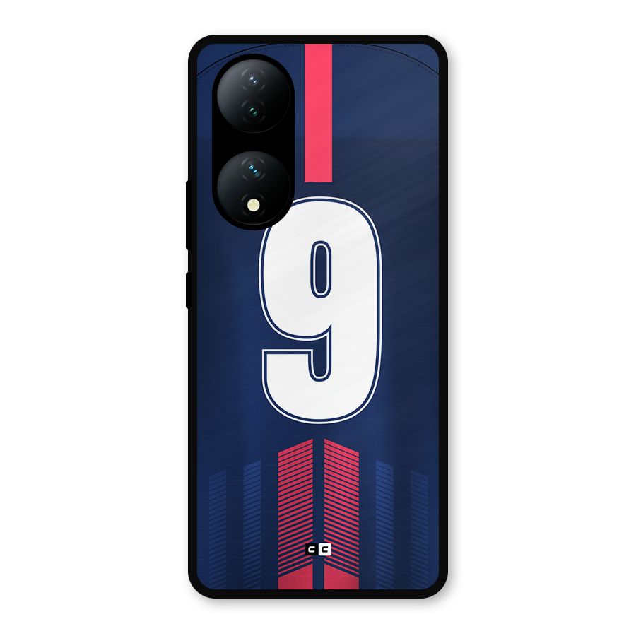Jersy No 9 Metal Back Case for Vivo T2