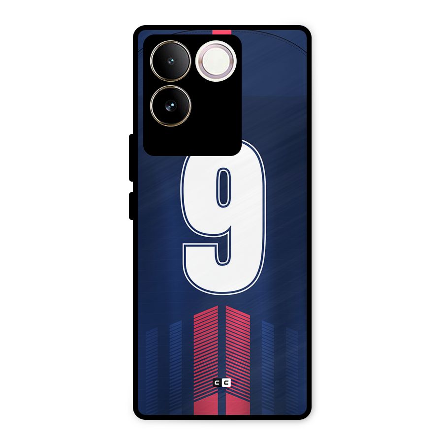 Jersy No 9 Metal Back Case for Vivo T2 Pro