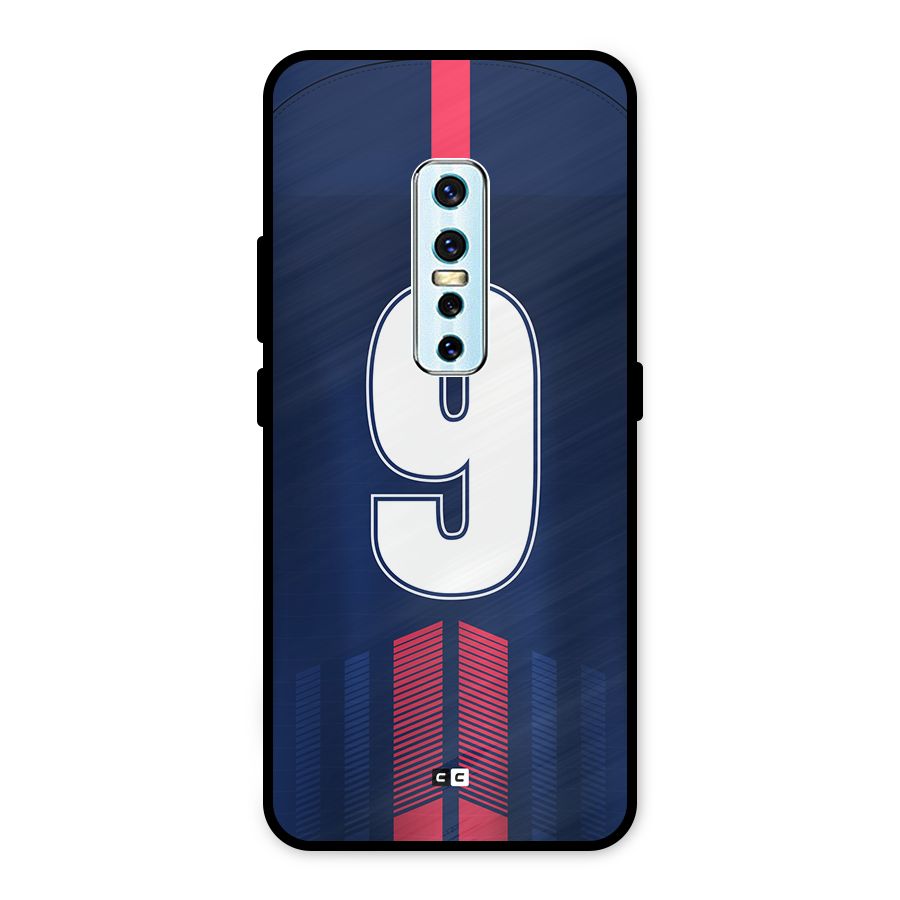 Jersy No 9 Metal Back Case for Vivo V17 Pro