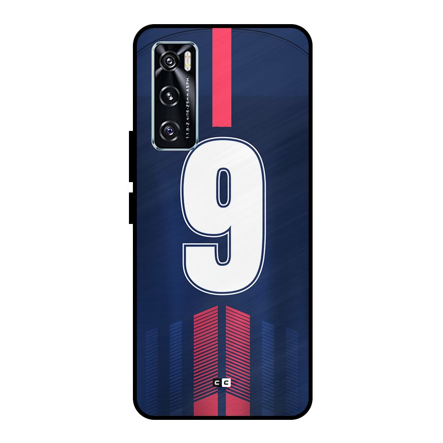 Jersy No 9 Metal Back Case for Vivo V20 SE