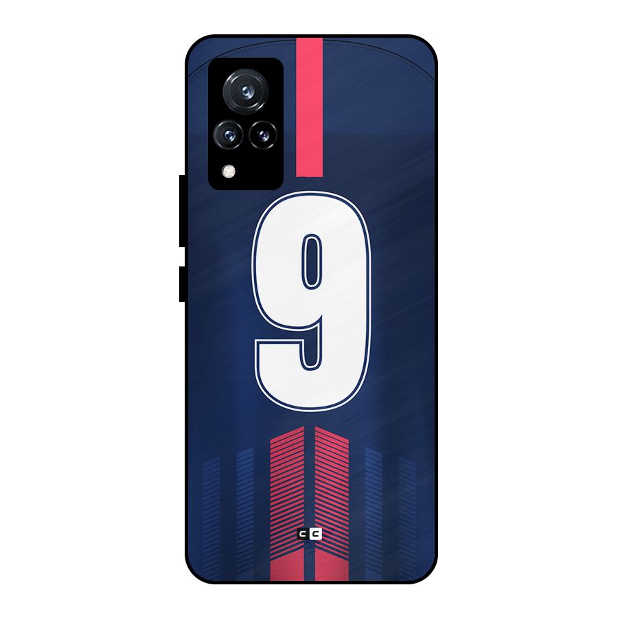 Jersy No 9 Metal Back Case for Vivo V21 5G