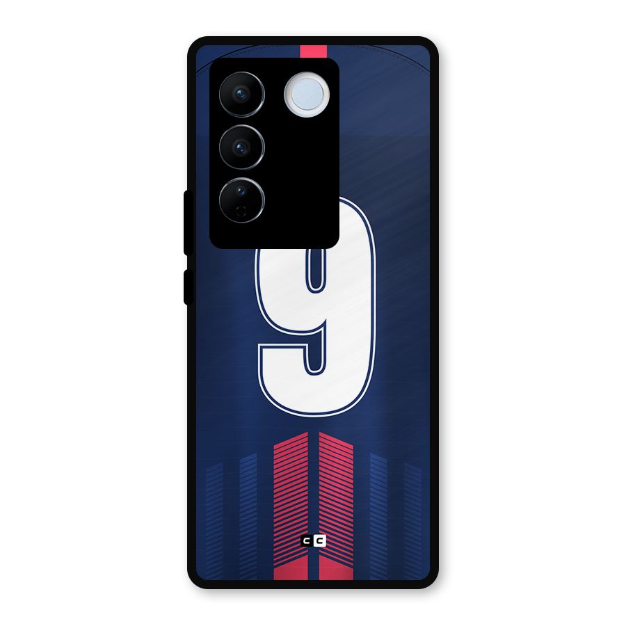 Jersy No 9 Metal Back Case for Vivo V27