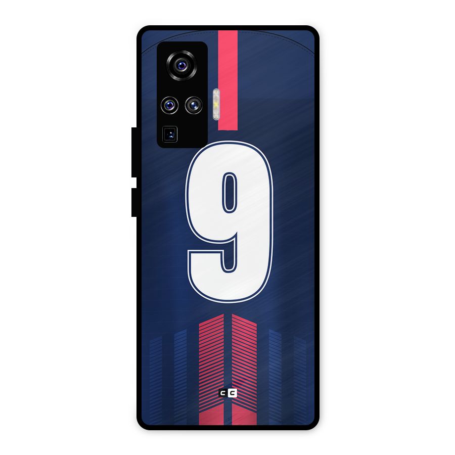 Jersy No 9 Metal Back Case for Vivo X50 Pro