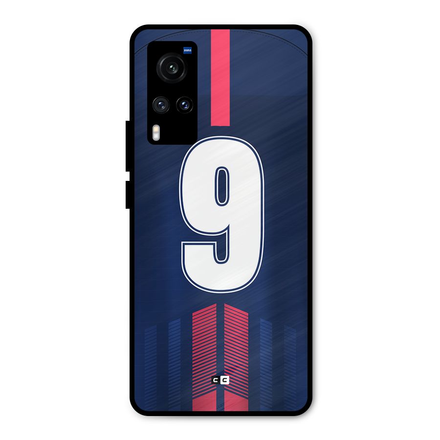 Jersy No 9 Metal Back Case for Vivo X60