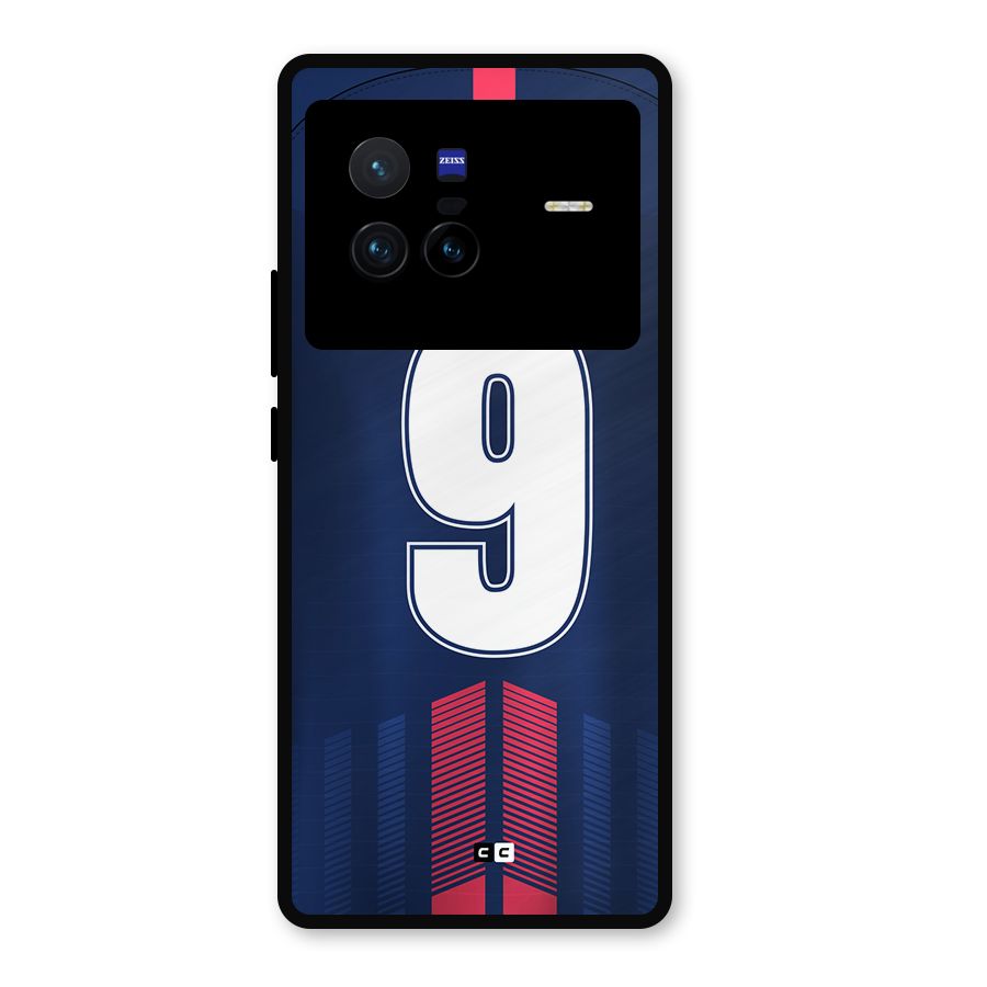 Jersy No 9 Metal Back Case for Vivo X80
