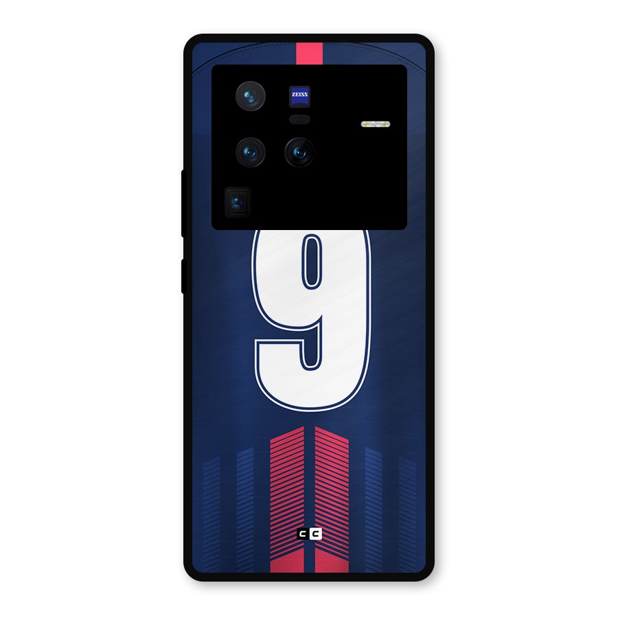 Jersy No 9 Metal Back Case for Vivo X80 Pro