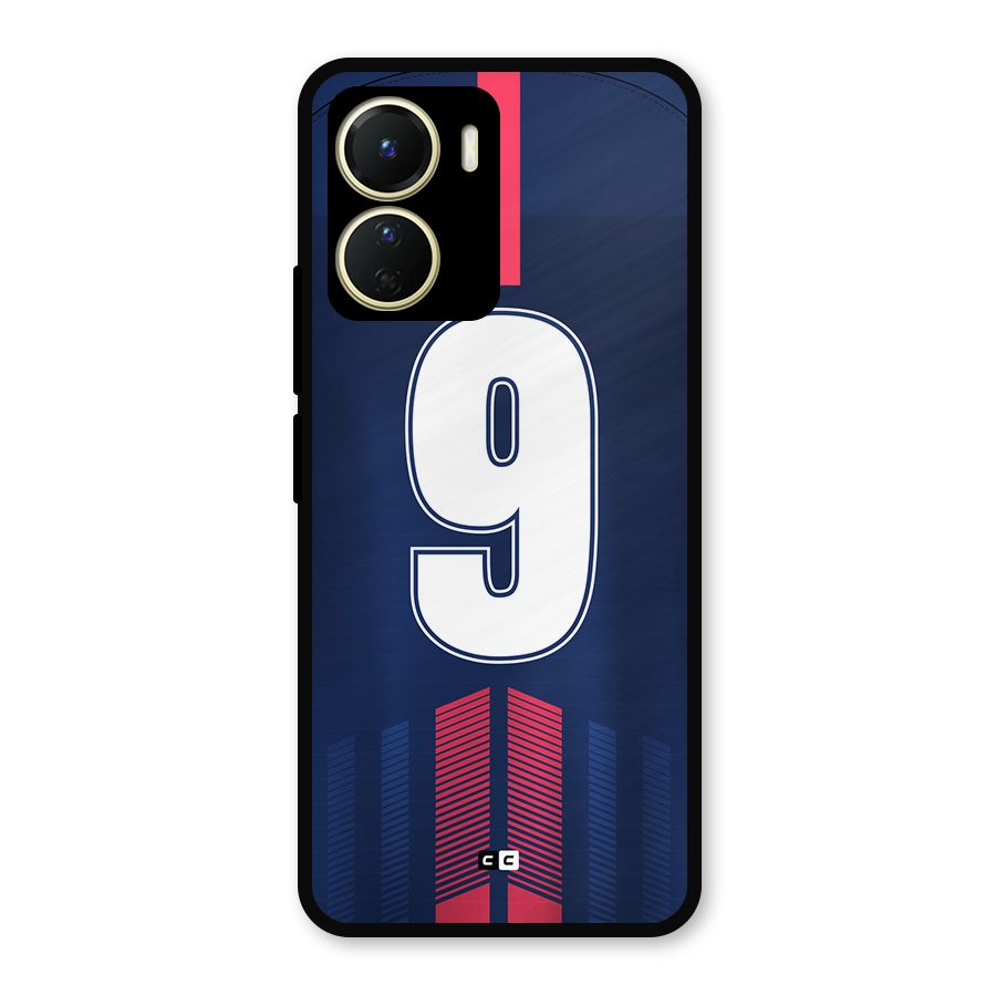 Jersy No 9 Metal Back Case for Vivo Y16
