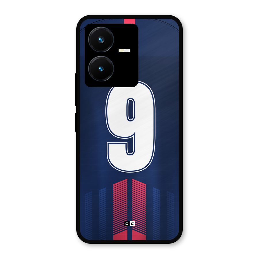 Jersy No 9 Metal Back Case for Vivo Y22