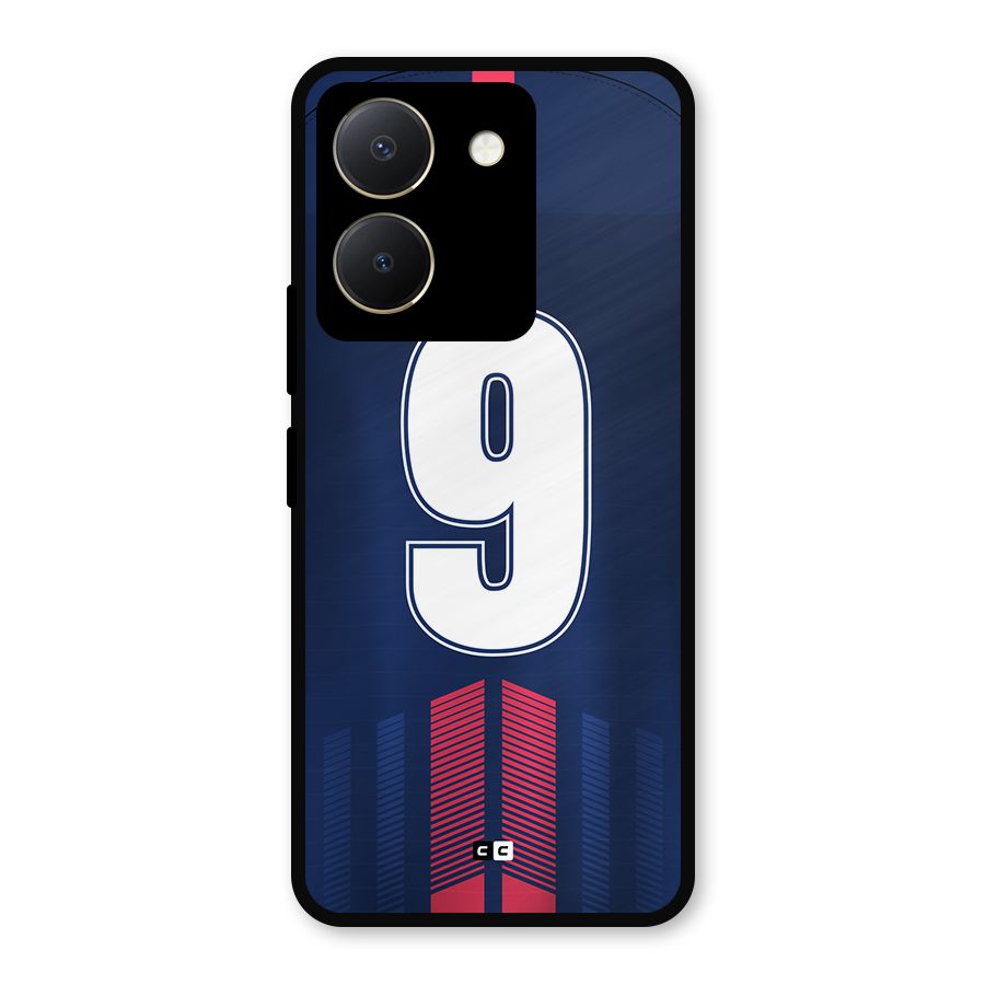Jersy No 9 Metal Back Case for Vivo Y36