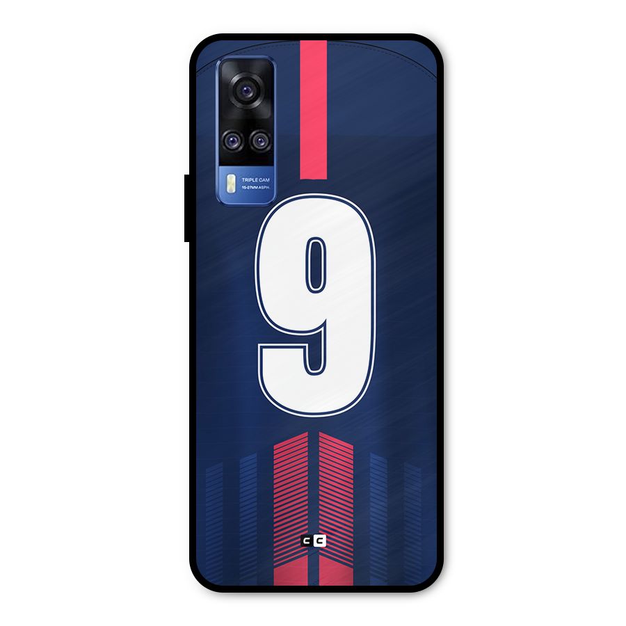 Jersy No 9 Metal Back Case for Vivo Y51A