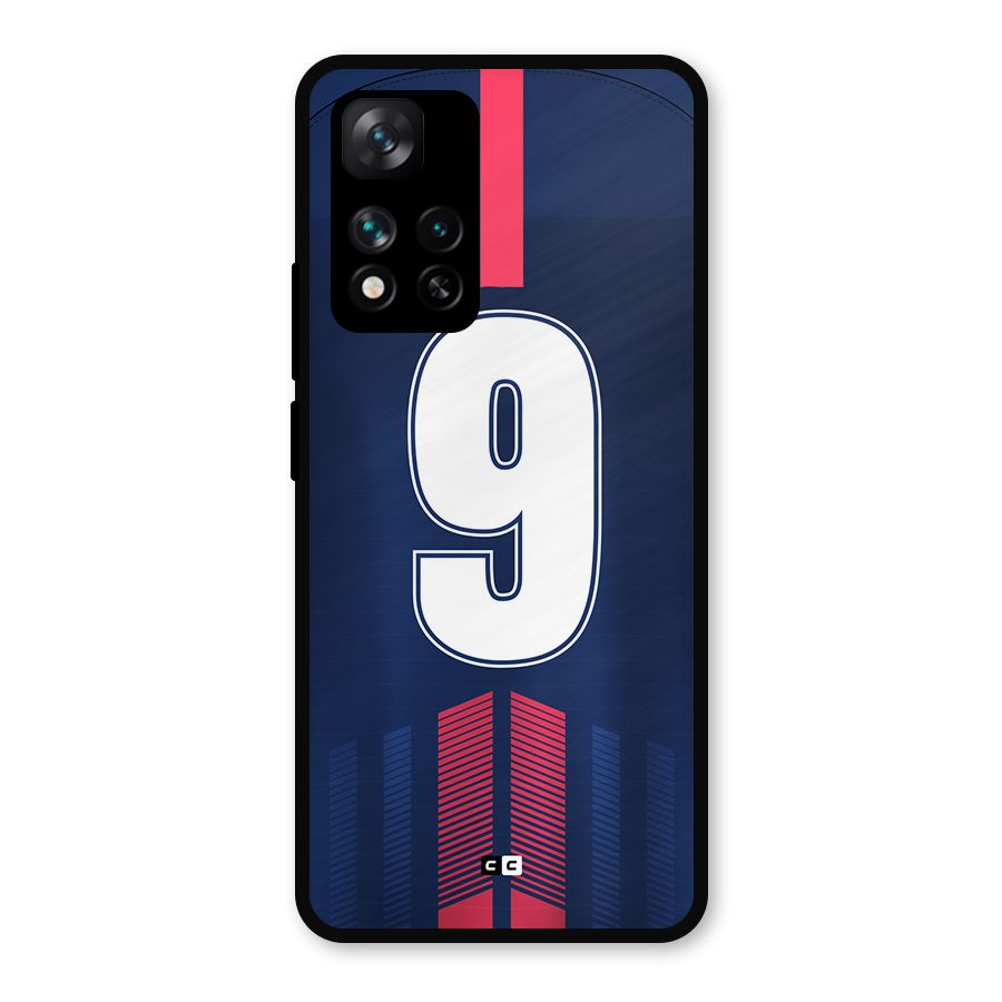 Jersy No 9 Metal Back Case for Xiaomi 11i Hypercharge 5G