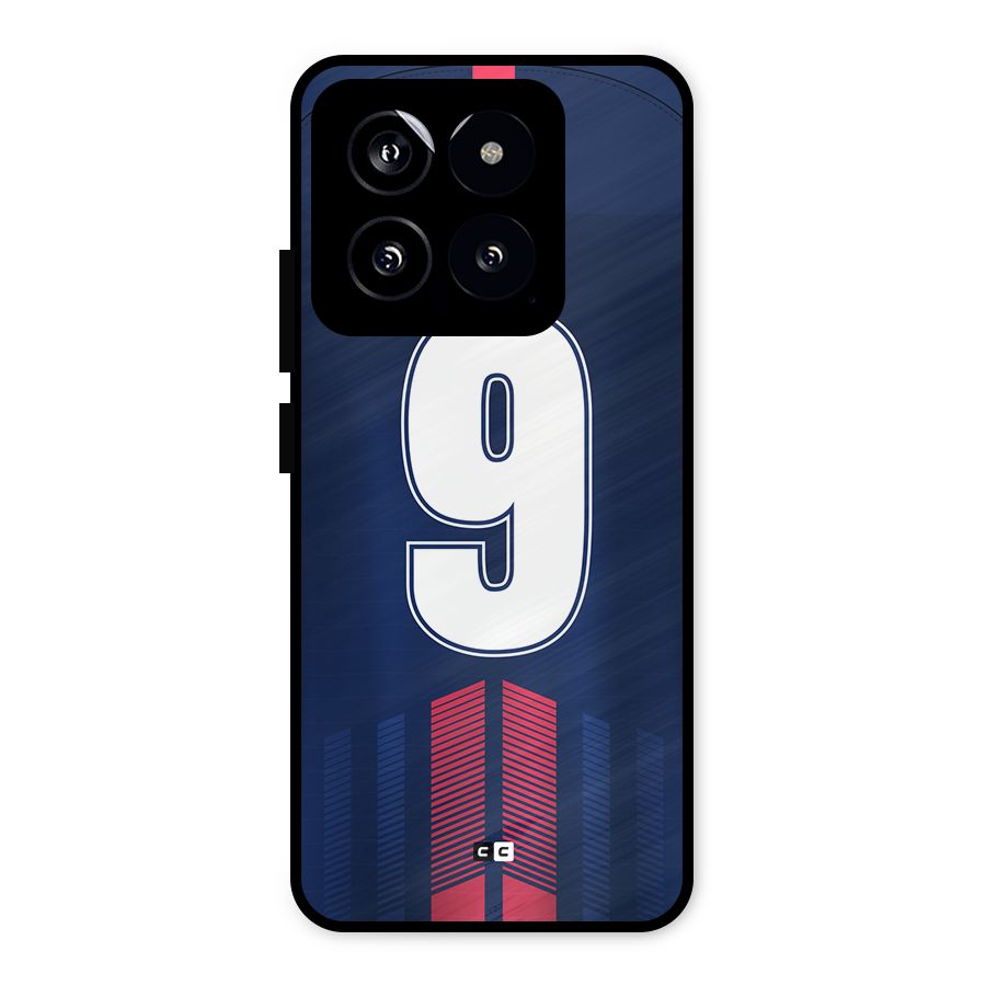 Jersy No 9 Metal Back Case for Xiaomi 14