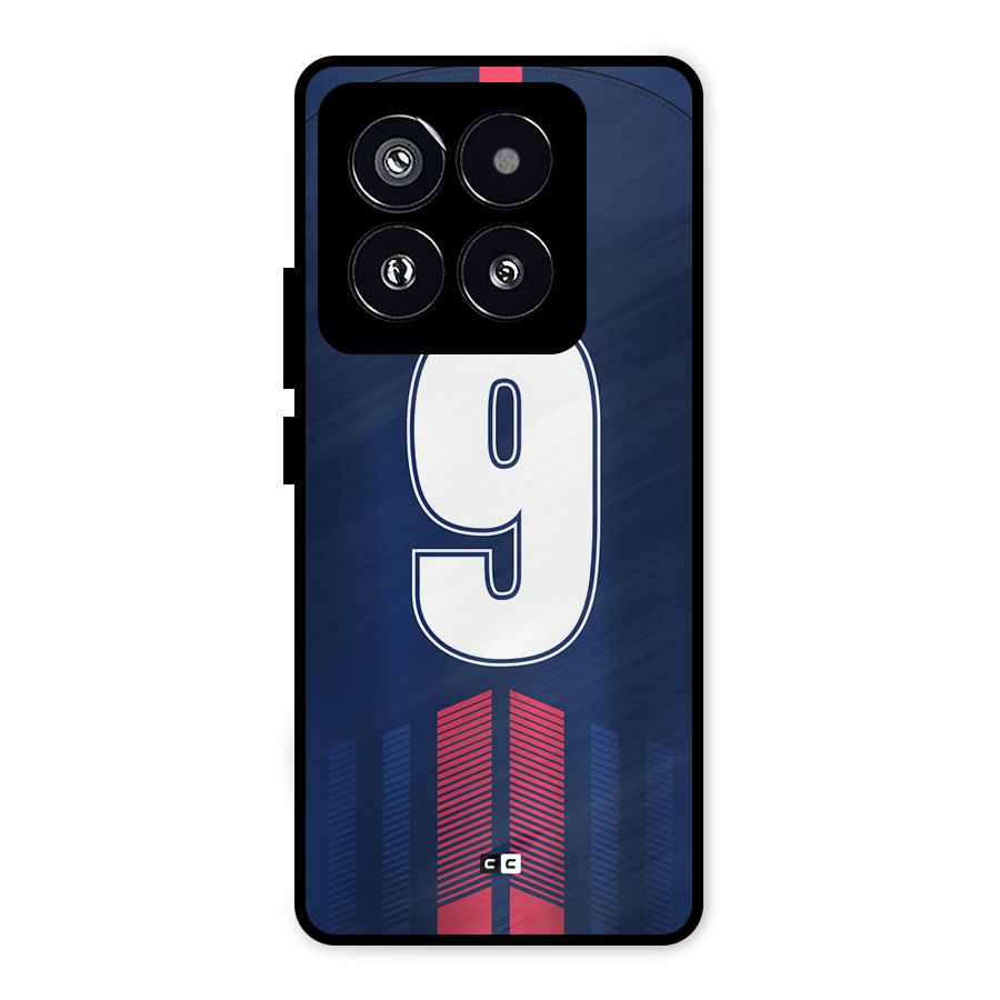Jersy No 9 Metal Back Case for Xiaomi 14 Pro