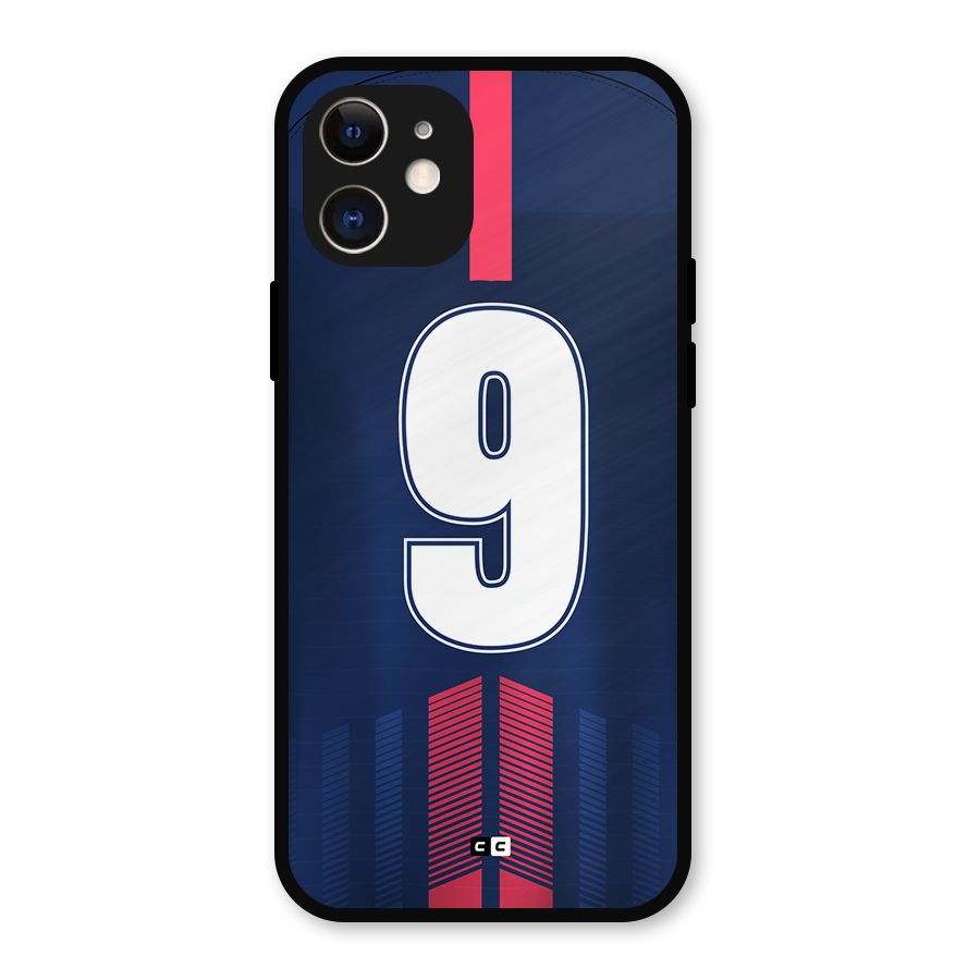 Jersy No 9 Metal Back Case for iPhone 12