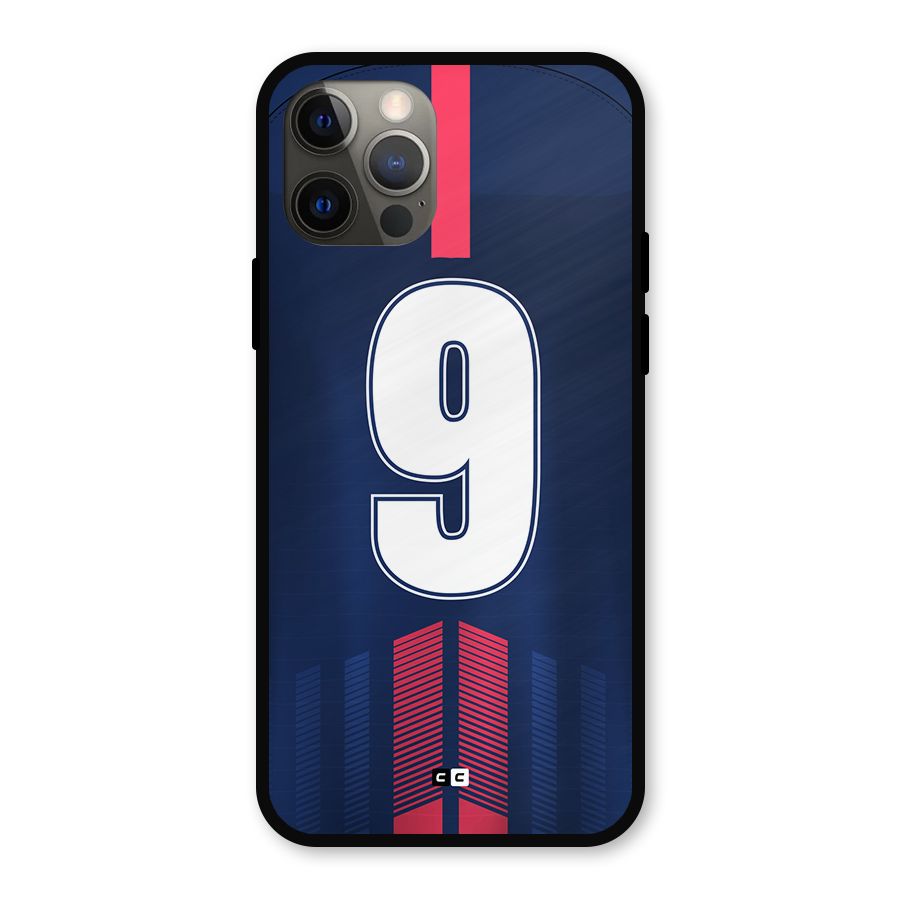 Jersy No 9 Metal Back Case for iPhone 12 Pro