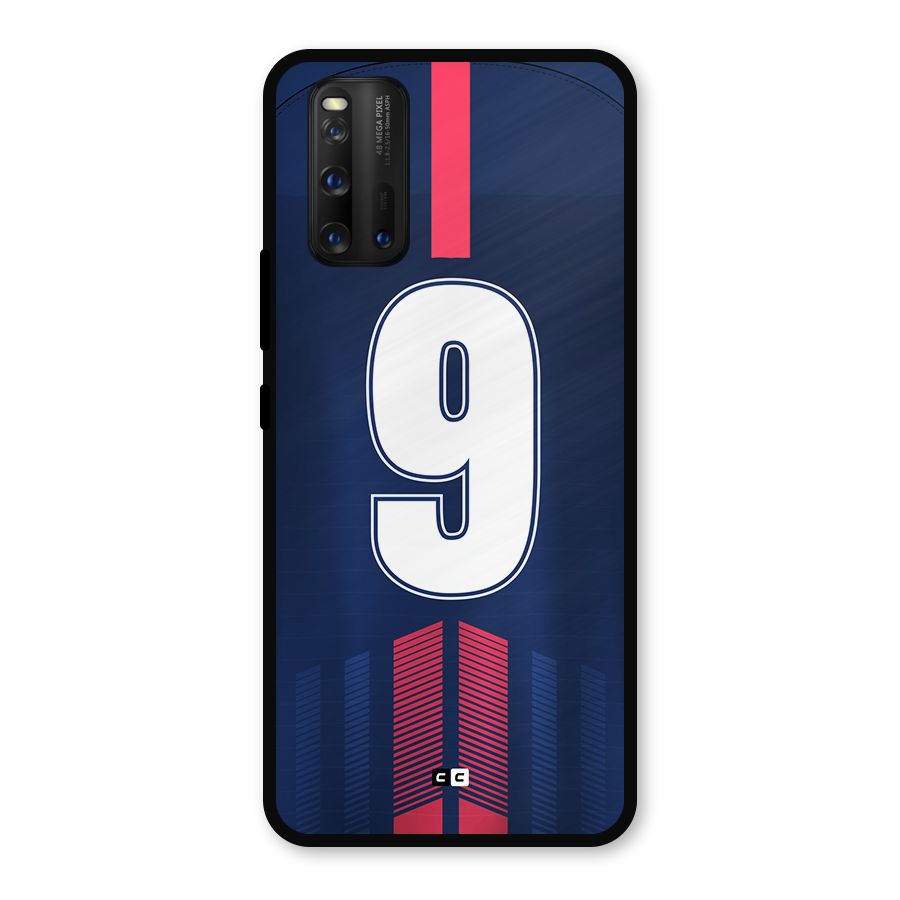 Jersy No 9 Metal Back Case for iQOO 3