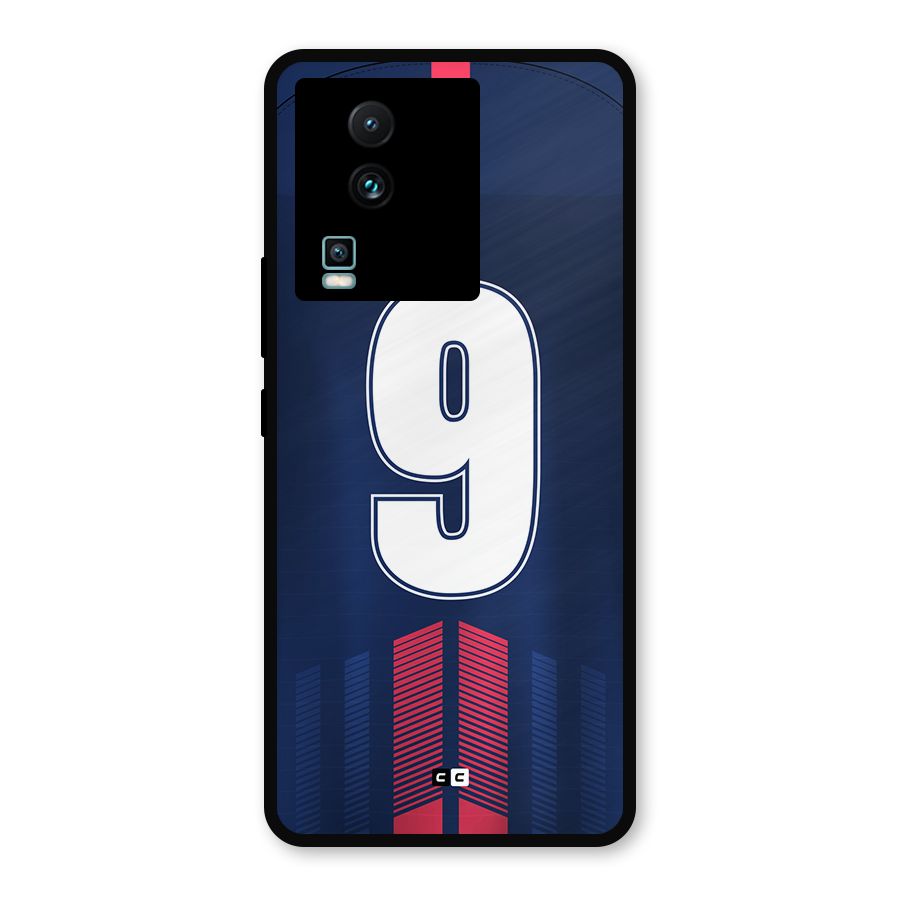 Jersy No 9 Metal Back Case for iQOO Neo 7 Pro