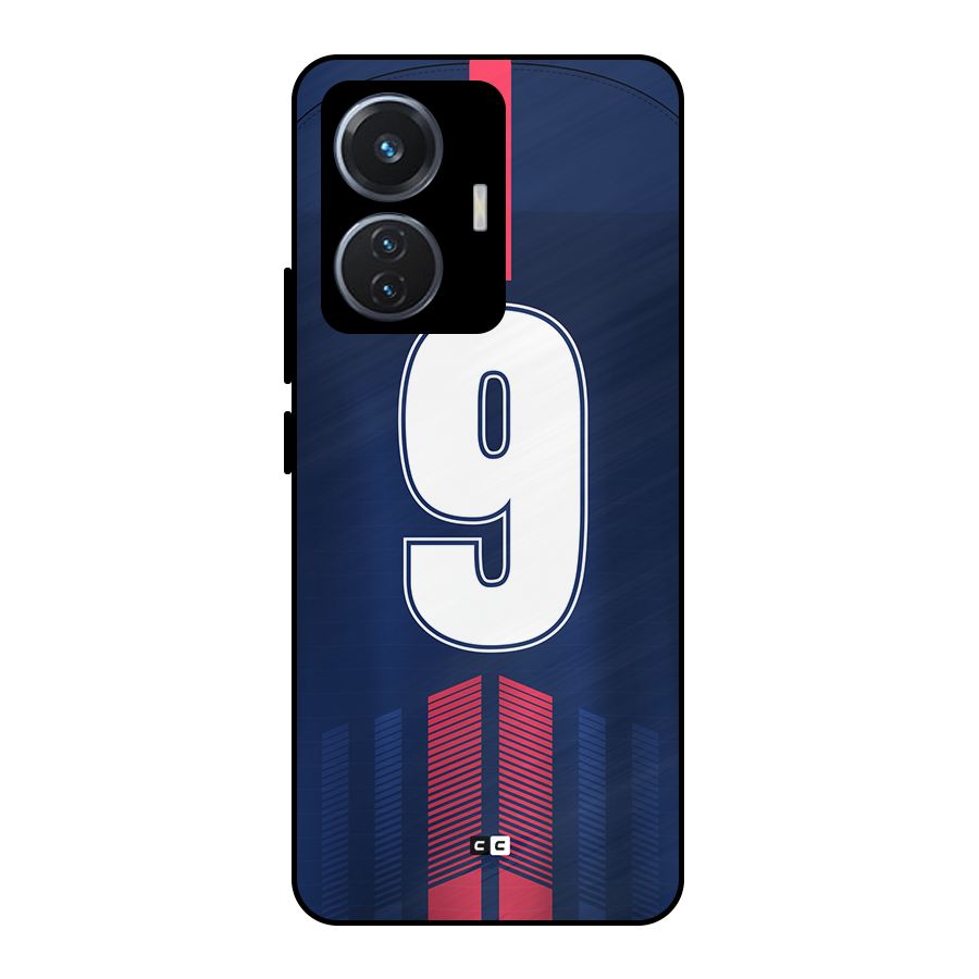 Jersy No 9 Metal Back Case for iQOO Z6 44W
