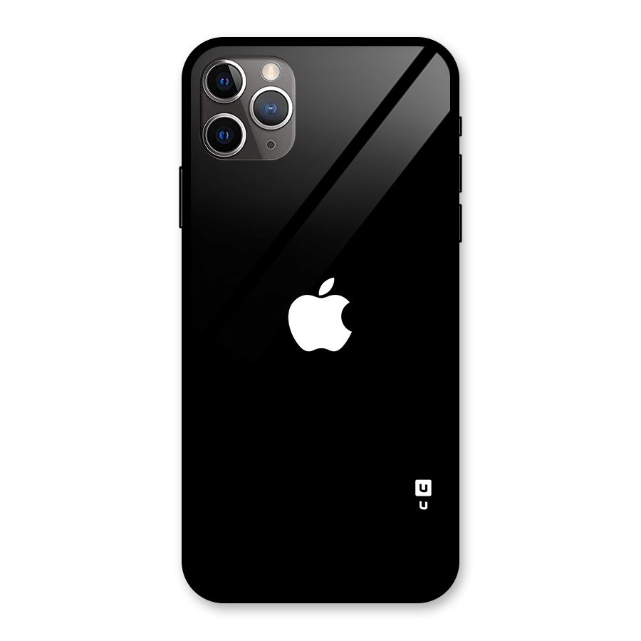 Jet Black Apple Special Glass Back Case for iPhone 11 Pro Max