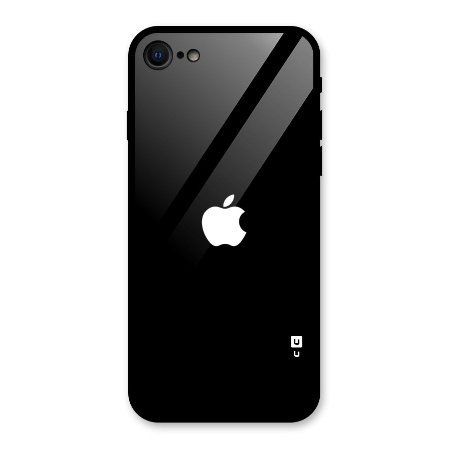 Jet Black Apple Special Glass Back Case for iPhone SE 2020