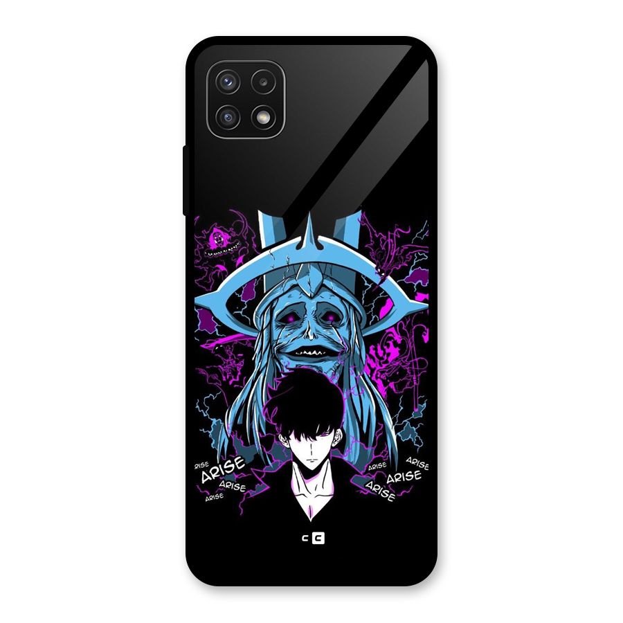Jinwoo Arise Glass Back Case for Galaxy A22 5G