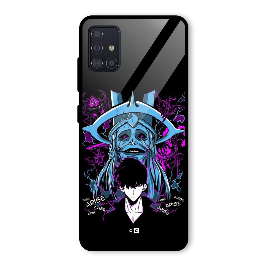 Jinwoo Arise Glass Back Case for Galaxy A51