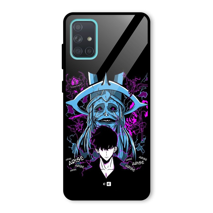 Jinwoo Arise Glass Back Case for Galaxy A71