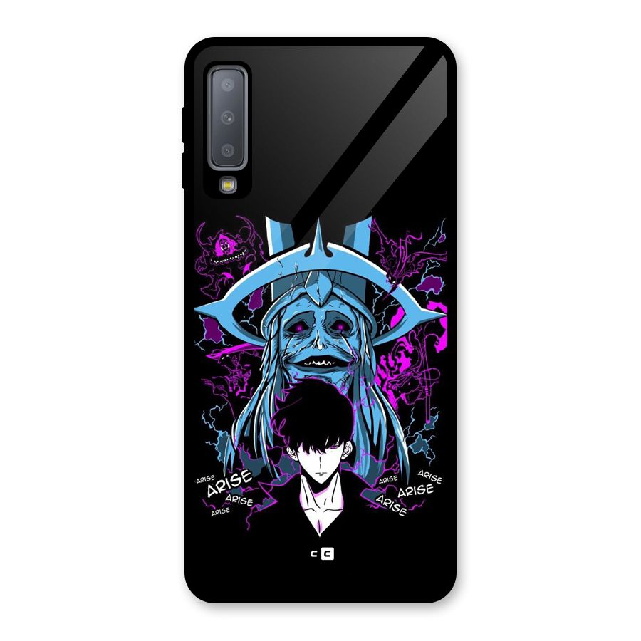 Jinwoo Arise Glass Back Case for Galaxy A7 (2018)