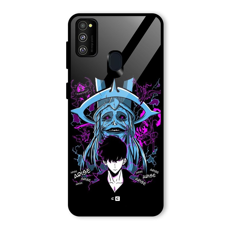 Jinwoo Arise Glass Back Case for Galaxy M21
