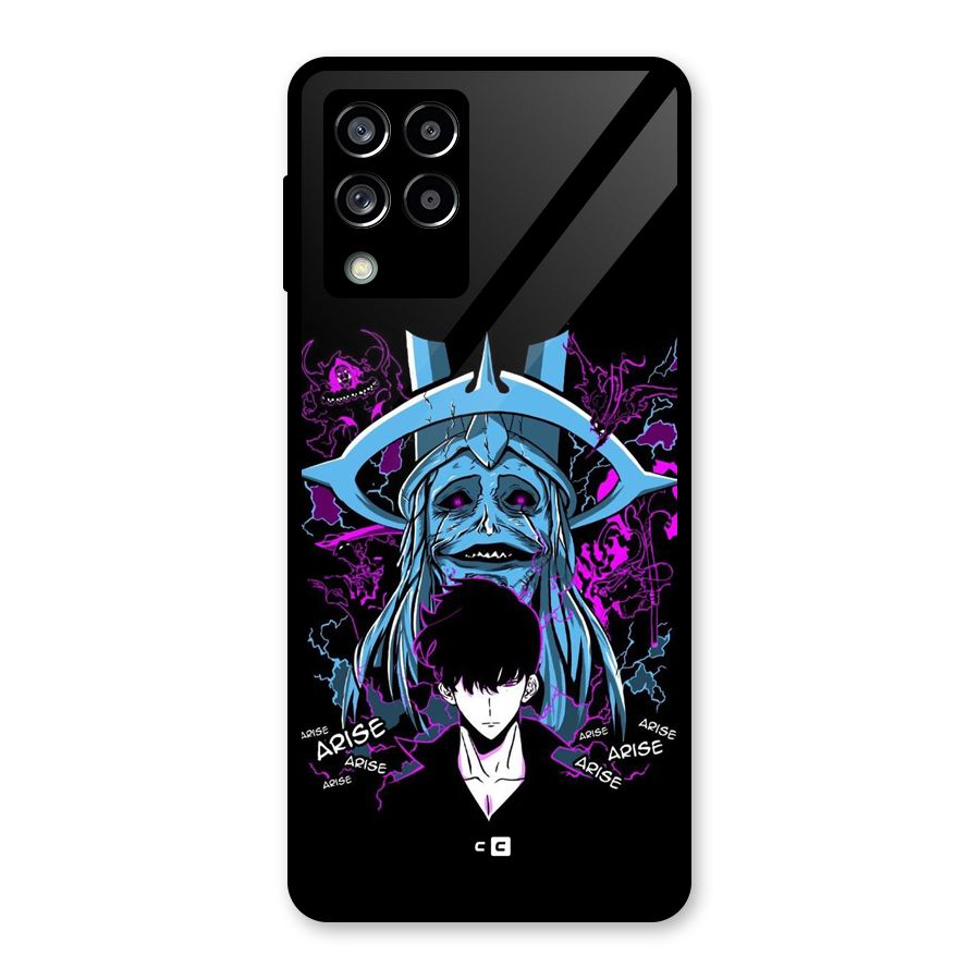 Jinwoo Arise Glass Back Case for Galaxy M53 5G
