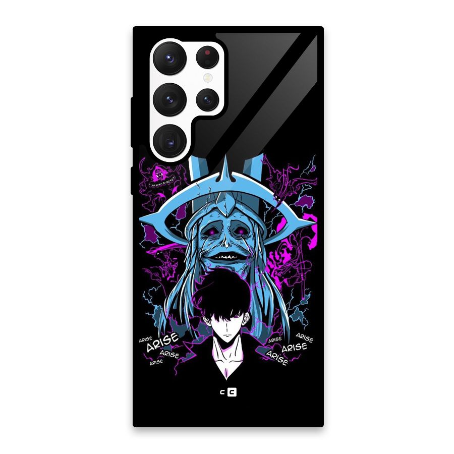 Jinwoo Arise Glass Back Case for Galaxy S22 Ultra 5G