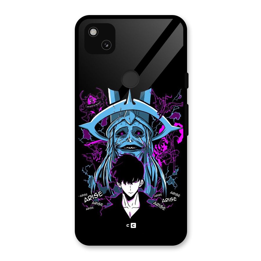Jinwoo Arise Glass Back Case for Google Pixel 4a