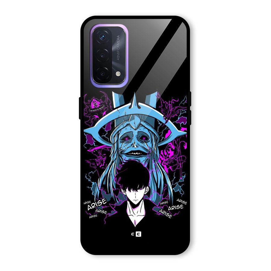 Jinwoo Arise Glass Back Case for Oppo A74 5G