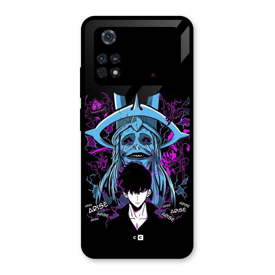 Jinwoo Arise Glass Back Case for Poco M4 Pro 4G
