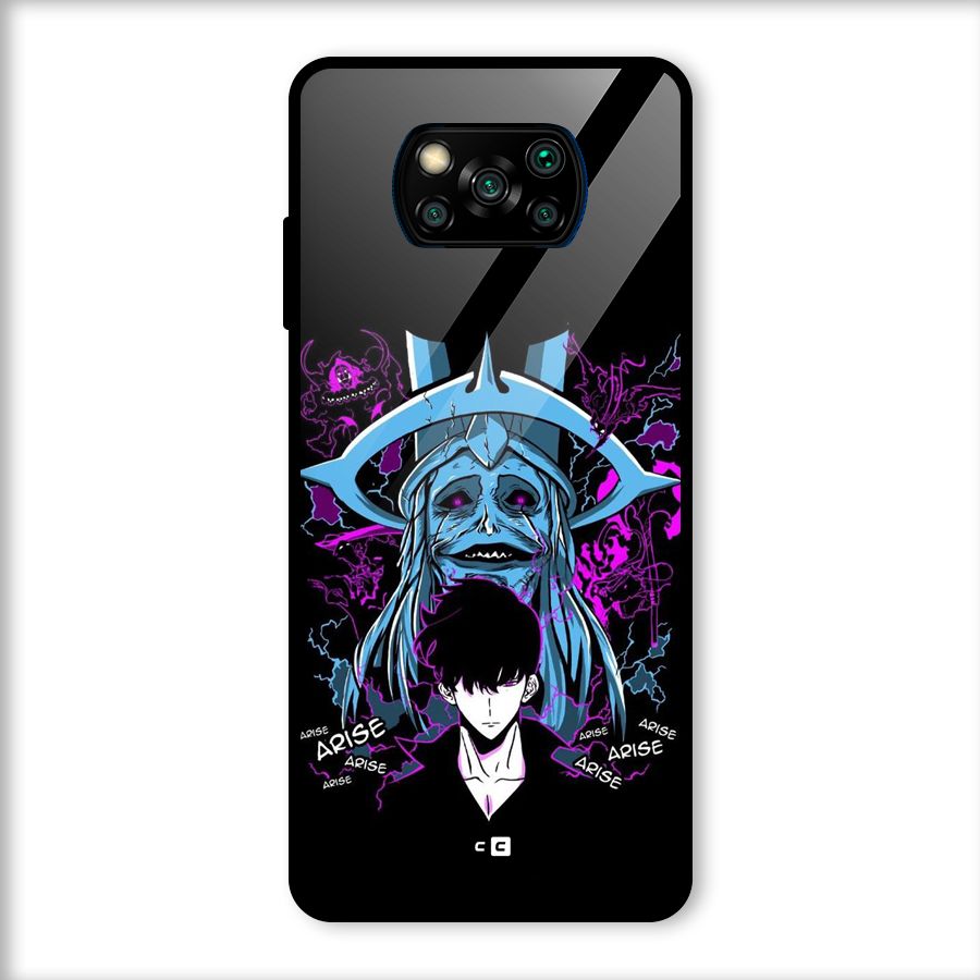 Jinwoo Arise Glass Back Case for Poco X3