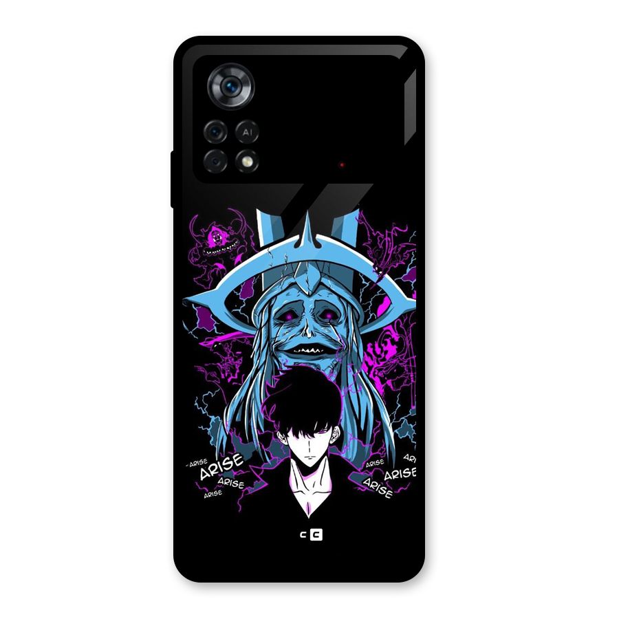 Jinwoo Arise Glass Back Case for Poco X4 Pro 5G