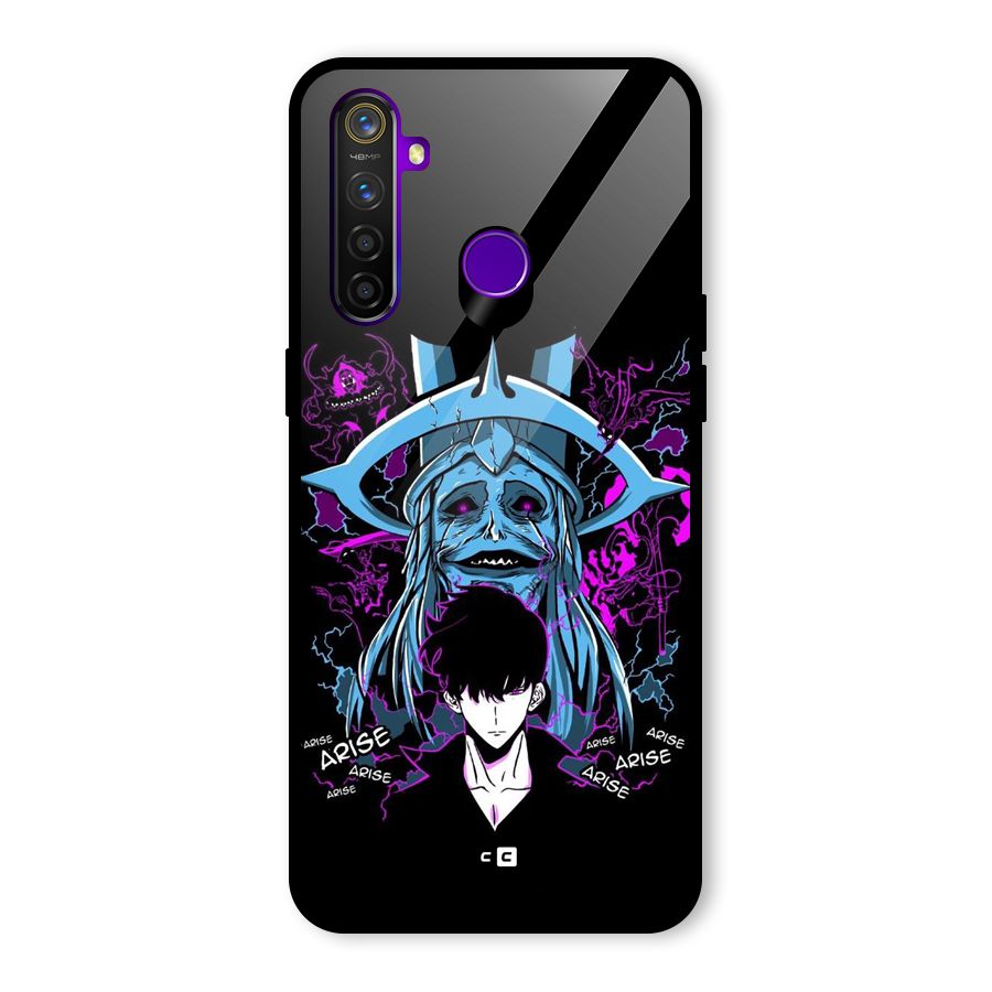 Jinwoo Arise Glass Back Case for Realme 5 Pro