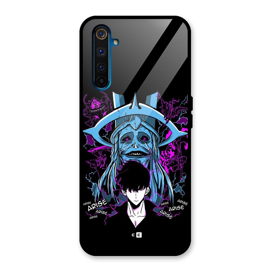Jinwoo Arise Glass Back Case for Realme 6 Pro