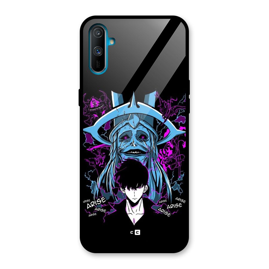 Jinwoo Arise Glass Back Case for Realme C3