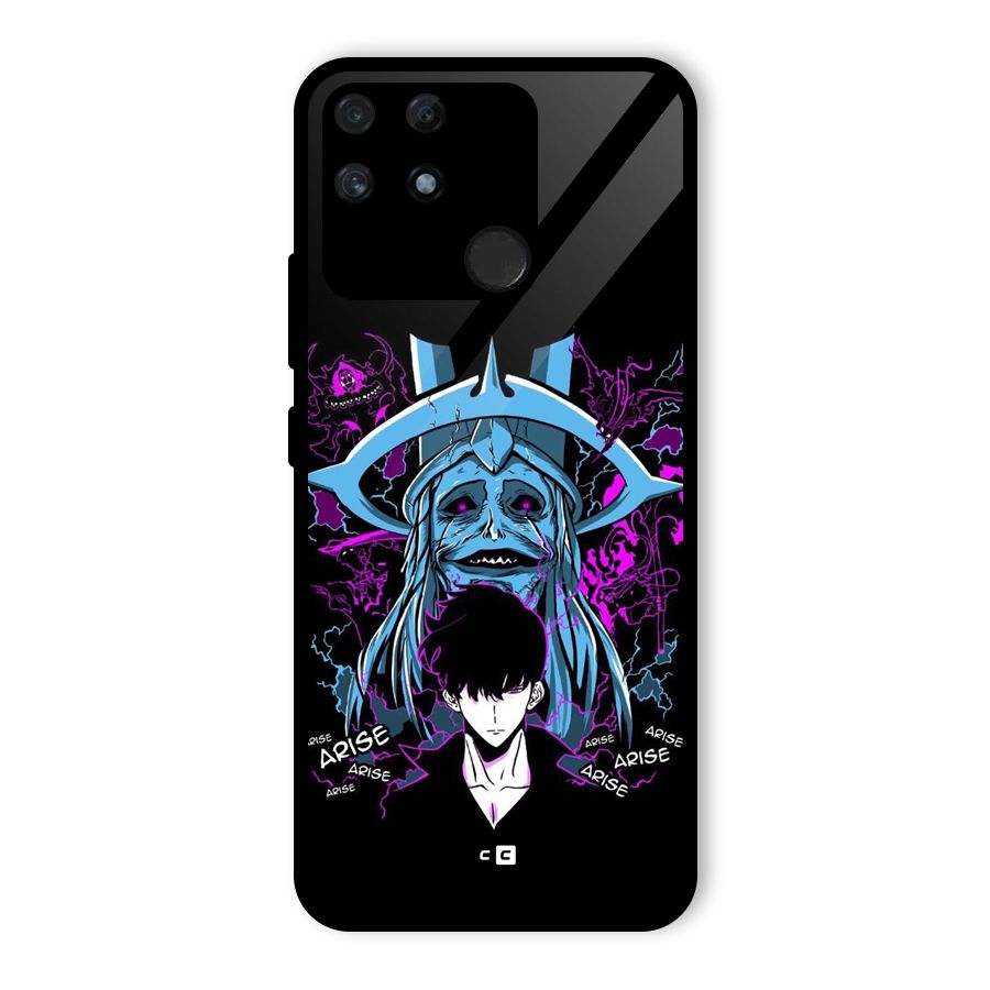 Jinwoo Arise Glass Back Case for Realme Narzo 50A