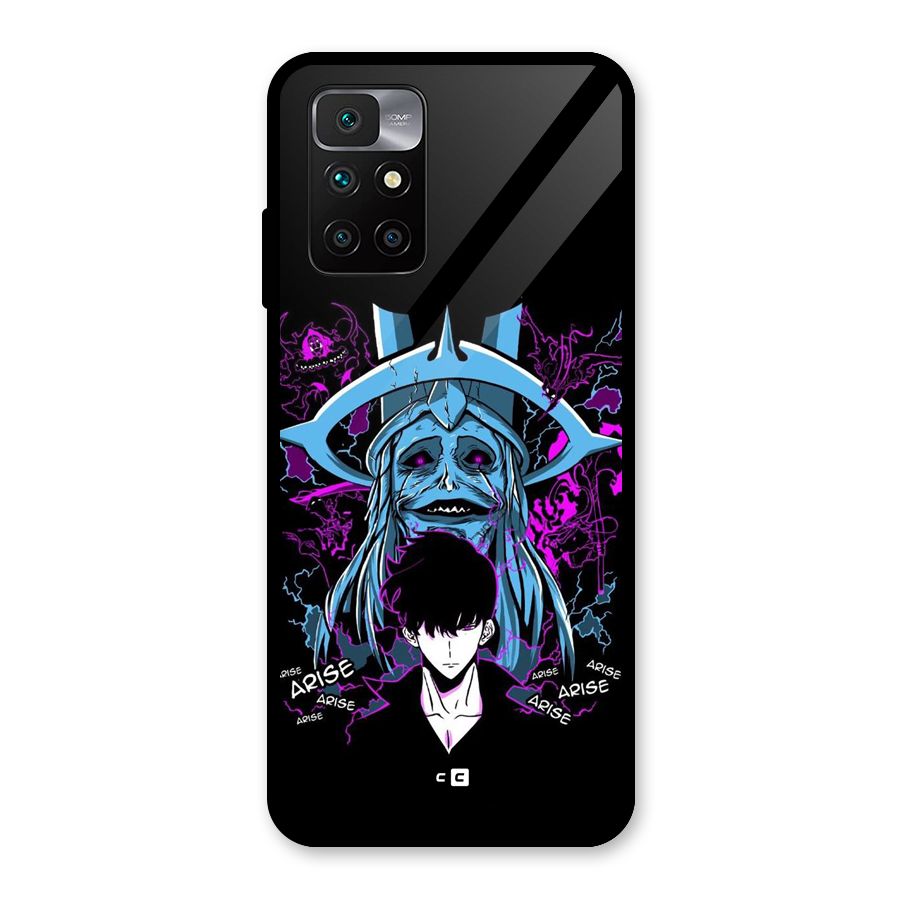 Jinwoo Arise Glass Back Case for Redmi 10 Prime