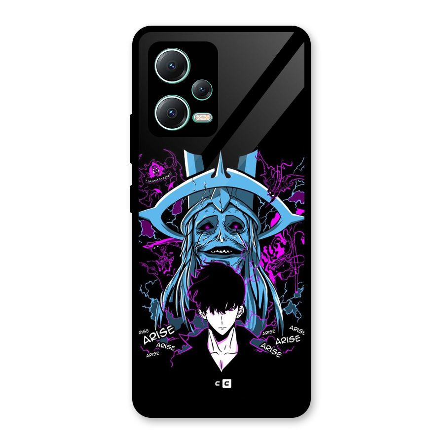 Jinwoo Arise Glass Back Case for Redmi Note 12 5G